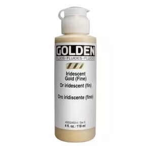 Golden Fluid Acrylics Iridescent Gold (Fine) 4 Fl. Oz. Brand New